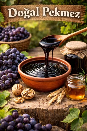 Doğal Katkısız Üzüm Pekmezi 1 kg