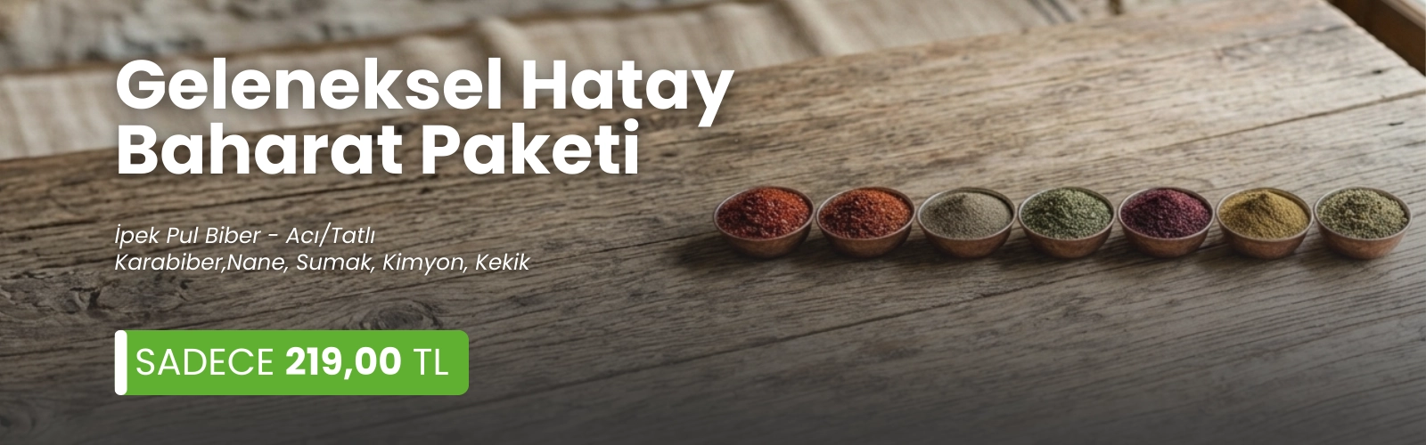 Geleneksel Hatay Baharat Paketi 7’Lİ